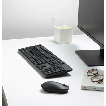  Клавиатура и мышка беспроводная Xiaomi Mijia Wireless Set 2 (WXJS02YM) Black клавиатура EU 