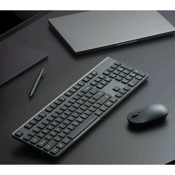  Клавиатура и мышка беспроводная Xiaomi Mijia Wireless Set 2 (WXJS02YM) Black клавиатура EU 