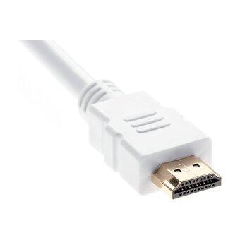  Кабель Aopen/Qust ACG711DW-1.8M HDMI ver 2.0 19M/M 1.8м белый 