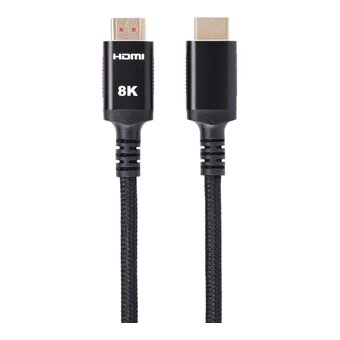  Кабель Vcom ACG859B-2.0 HDMI 19M/M, ver. 2.1 8KX60Hz Econom оплетка 2m iOpen 