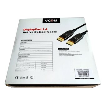  Кабель активный оптический Vcom D3751-20M DP1.4 32GBs/8K 60Hz 20м 
