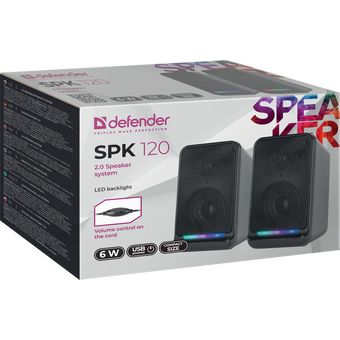  Акустическая система 2.0 Defender SPK 120, 65119 