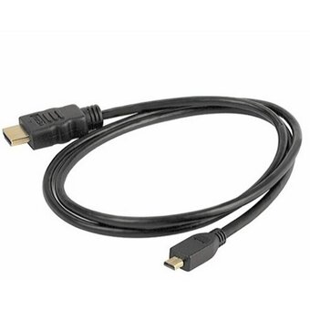  Кабель ExeGate EX257910RUS HDMI to miniHDMI (19M -19M) 1м, ver1.4, позолоченные контакты 