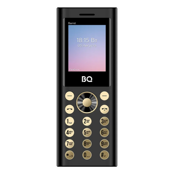  Мобильный телефон BQ 1858 Barrel Black+Gold 