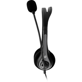  Наушники OKLICK HS-M300 черный/серый 1.8м (1876323) 