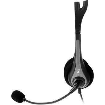  Наушники OKLICK HS-M300 черный/серый 1.8м (1876323) 