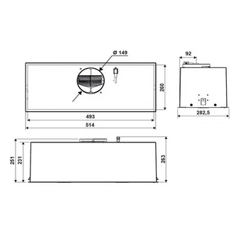  Вытяжка Jet Air Plane BL MAT/F/52 