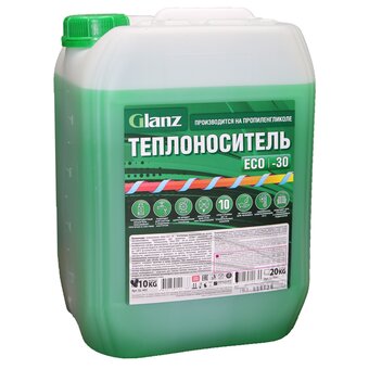  Теплоноситель пропиленгликоль Glanz Eco -30 GL-403 20кг 