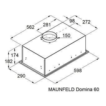  Вытяжка MAUNFELD Domina 60 белый 