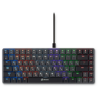  Клавиатура OKLICK K615X (1934413) механическая черный/серебристый USB Multimedia for gamer LED 