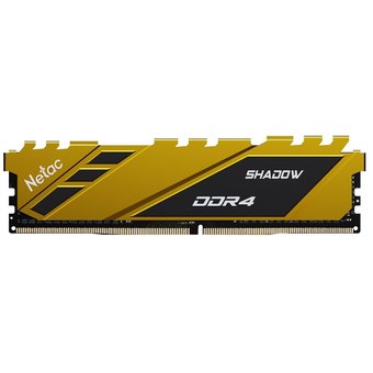  ОЗУ Netac Shadow NTSDD4P36SP-08Y DDR4 8GB 3600MHz CL18 1.35V / Yellow / with radiator 