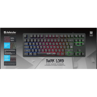  Клавиатура DEFENDER Dark Lord GK-580 BLACK 45580 