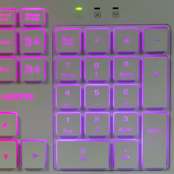  Клавиатура Dialog Gan-Kata KGK-17U White игровая с RGB-подсветкой USB белая 