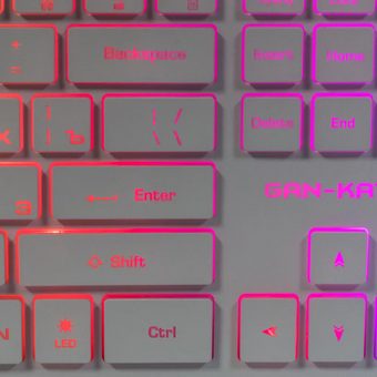  Клавиатура Dialog Gan-Kata KGK-17U White игровая с RGB-подсветкой USB белая 