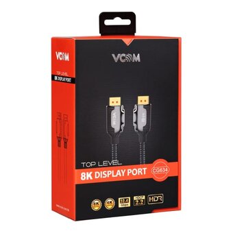  Кабель соединительный VCOM CG634-2M Display port v1.4, 8K 60Hz, 2m 