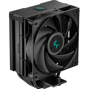  Кулер DEEPCOOL AG400 Digital BK LGA1700/1200/115X/AM5/AM4 (9шт/кор, TDP 220W, PWM, Fan 120mm, 4 тепл. трубки, черный) RET 