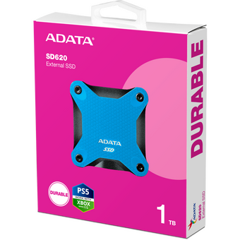  SSD A-DATA SD620 (SD620-1TCBL) 1TB, External, USB 3.2, R/W -550/500 MB/s синий 