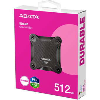 SSD A-DATA SD620 (SD620-512GCBK) 512GB, External, USB 3.2, R/W -550/500 MB/s черный 