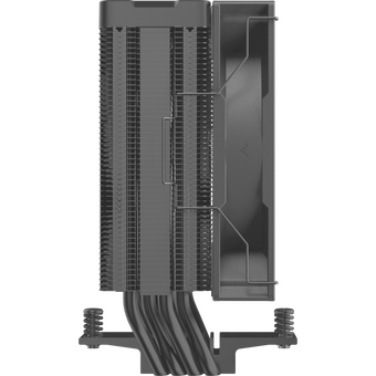  Кулер DEEPCOOL AG400 Digital BK LGA1700/1200/115X/AM5/AM4 (9шт/кор, TDP 220W, PWM, Fan 120mm, 4 тепл. трубки, черный) RET 