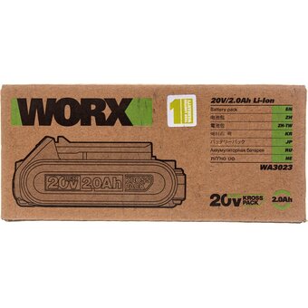  Аккумулятор WORX Professional WA3023, 20В 2.0Ач 