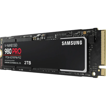  SSD Samsung 980 Pro Series (MZ-V8P2T0B/AM) 2.0Tb M.2 (PCI-E 4.0 x4 , up to 7000/5100MBs, 1000000 IOPs, 3D TLC, Elpis, NVMe 1.3с, DDR4 1024Mb 