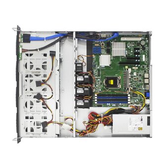  Корпус AIC (XE1-1DTS0-62) XE0-AE001-02, RSC-1DTS 1U, 12G 4xSATA/SAS/NVMe HS 3,5/2,5" universal bay + 4x2,5" 9mm interna 1U, 12G 4xSATA/SAS/NVMe 