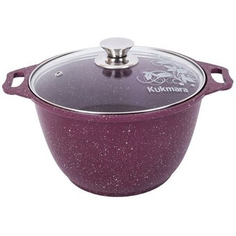  Кастрюля Kukmara Trendy style mystery к41tsm а/пр литая 4,0л стекл.кр 