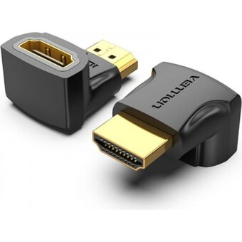  Адаптер-переходник Vention AIOB0 HDMI v2.0 19M/19F угол 90 