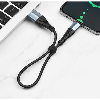  Дата-кабель HOCO X38 Cool Charging Type-C 0,25 м (чёрный) 