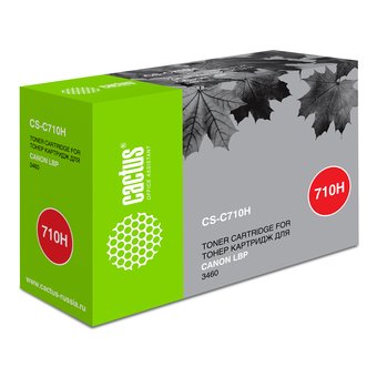  Тонер Картридж Cactus CS-C710H черный для Canon LBP3460 (12000стр.) 