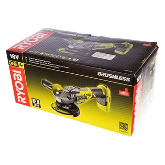  УШМ Ryobi One+ R18AG7-0 (5133002852) бесщеточная (без АКБ и ЗУ) 