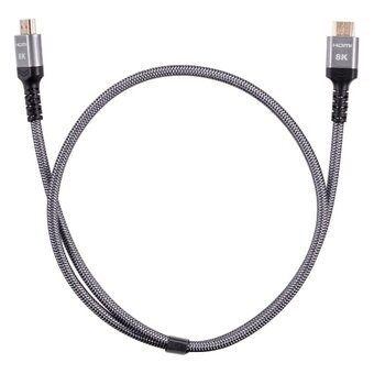  Кабель Vcom ACG859A-1.0 HDMI 19M/M, ver. 2.1 8KX60Hz Econom оплетка 1m iOpen 