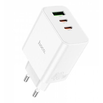  СЗУ HOCO C126A Pure power PD40W (2C1A) charger (EU) (белый) 