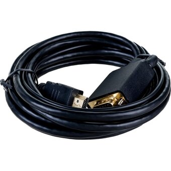  Кабель Cablexpert A-HDMI-VGA-03-10M HDMI-VGA 19M/15M + 3.5Jack 10м черный 