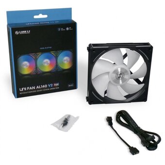  Вентилятор Lian-Li Uni Fan ALV2 140 Single Black (G99.14ALV21B.00) LED Ret 