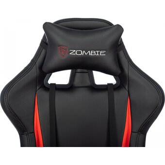  Кресло игровое Zombie Game Tetra BR черный/красный эко.кожа 