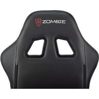 Кресло игровое Zombie Game Tetra BR черный/красный эко.кожа 