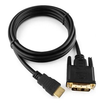  Кабель Cablexpert CC-HDMI-DVI-6 HDMI-DVI 19M/19M 1.8м single link черный 