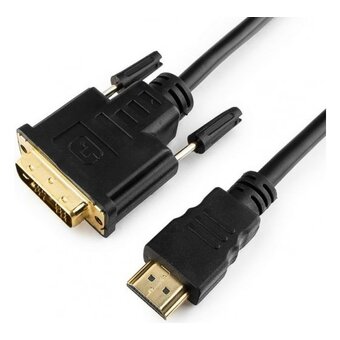  Кабель Cablexpert CC-HDMI-DVI-6 HDMI-DVI 19M/19M 1.8м single link черный 