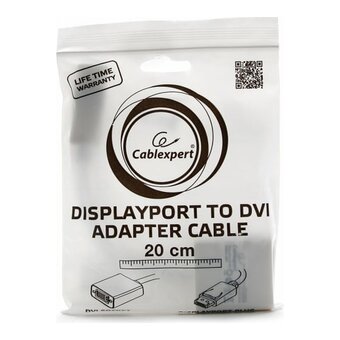 Переходник Cablexpert A-DPM-DVIF-002-W (10250) DisplayPort - DVI 20M/19F белый 