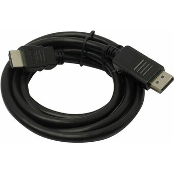  Кабель Bion BXP-CC-DP-HDMI-010 DisplayPort - HDMI, 20M/19M, однонаправленный конвертор сигнала с DisplayPort в HDMI, 1м, черный 