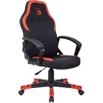  Кресло игровое A4Tech Bloody GC-190 черный/красный текстиль/эко кожа, крестовина пластик 