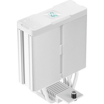  Кулер DEEPCOOL AG400 Digital WH LGA1700/1200/115X/AM5/AM4 (9шт/кор, TDP 220W, PWM, Fan 120mm, 4 тепл. трубки, черный) RET 