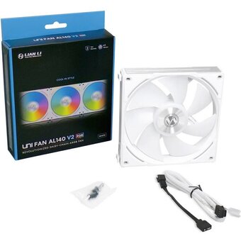  Вентилятор Lian-Li Uni Fan ALV2 140 Single White (G99.14ALV21W.00) LED Ret 