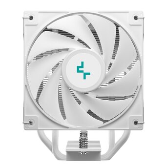  Кулер DEEPCOOL AG400 Digital WH ARGB LGA1700/1200/115X/AM5/AM4 (9шт/кор, TDP 220W, PWM, ARGB Fan 120mm, 4 тепл. трубки, белый) RET 