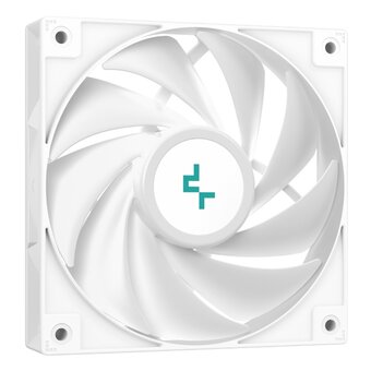  Кулер DEEPCOOL AG400 Digital WH ARGB LGA1700/1200/115X/AM5/AM4 (9шт/кор, TDP 220W, PWM, ARGB Fan 120mm, 4 тепл. трубки, белый) RET 