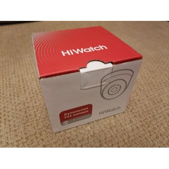  Камера видеонаблюдения аналоговая HiWatch HDC-T020-P(B)(3.6MM) 3.6-3.6мм HD-TVI цв. корп. белый 