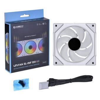  Вентилятор Lian-Li Uni Fan IN 120 Single White (G99.12SLIN1W.00) LED Ret 