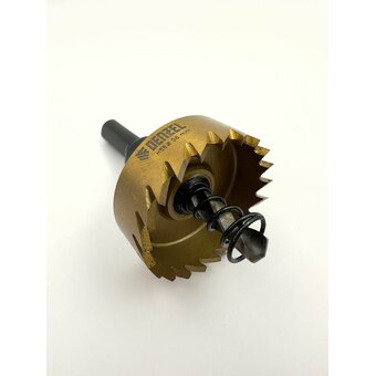  Коронка Denzel 724111 по металлу HSS 38мм, нитридтитановое покрытие 