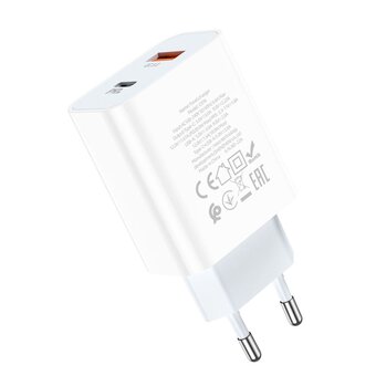  СЗУ HOCO C97A PD20W+QC3.0 charger(EU) (белый) 